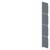 Metal rail with five evenly distributed drill holes, suitable for installation-related applications.