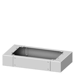 A white rectangular metal box with screw holes at the corners.