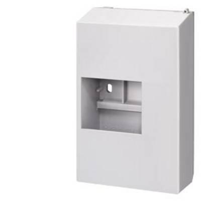 Rectangular white metal box with a rectangular, open cut-out in the centre, suitable for wall mounting.