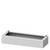 White rectangular metal box, open at the top.