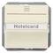 A card slot labelled 'Hotelcard', presumably for controlling room electricity in a hotel.