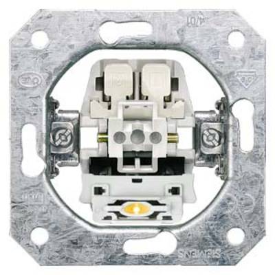 A grey socket mounting device in a square shape with round cut-outs and screw holes.