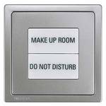 Delta style, platinum metallic LED light signal red/green printed English incl.