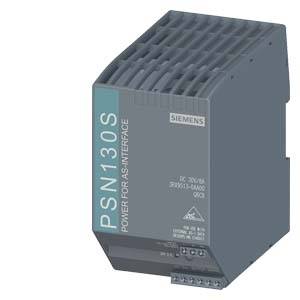 A grey Siemens PSN130S power supply system with model number, used for AS-Interface networks.