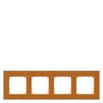 DELTA miro frame 1x real wood, type of wood red maple, dimensions 90x 90 mm