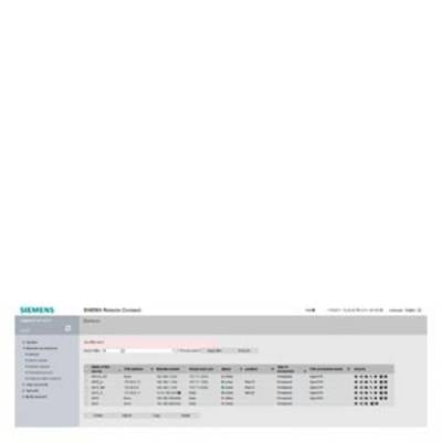Screen view of a software interface with tables and navigation menu. Logo in the top left, date and time information at the top.