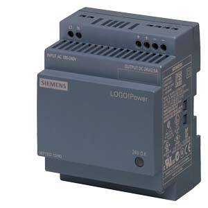 A Siemens LOGO! Power supply unit, Model CP PT SNT 24 V/0.5 A, grey colour, for controlling electrical systems.