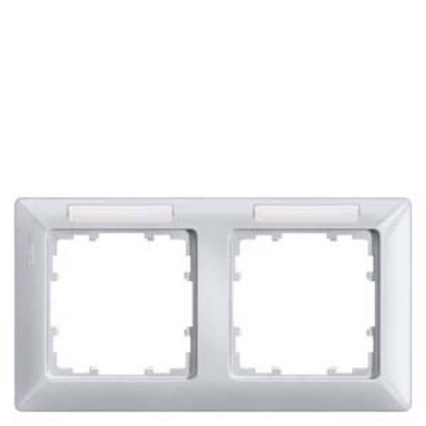 Siemens Switch product range 2x Frame Delta Aluminium (metallic) 5TG25524 1 pc(s)
