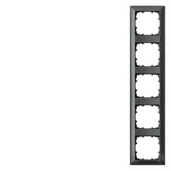 Siemens Switch product range 5x Frame Delta Carbon 5TG25556 1 pc(s)