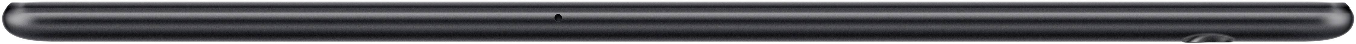 A long, slender, black pen or electronic device on a white background.