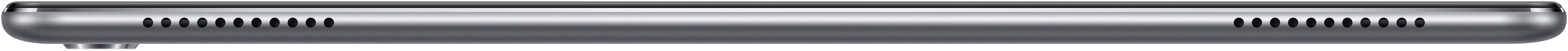 A silver cylindrical object with ventilation slots, possibly an electronic device or a speaker.