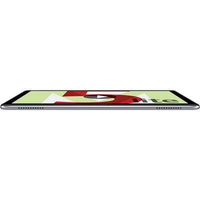 Tablet with screen display shows red number '5' and the word 'lite', play symbol above the number. Flat, silver design.