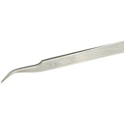 'Metal tweezers with a sharp point, suitable for precise gripping and manipulation of small objects, such as in electronics or craftsmanship.'
