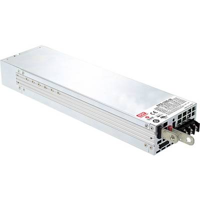 A rectangular, silver-coloured power supply unit with connections and labelling on one side, suitable for industrial applications.