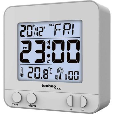 Image of Techno Line WT235 si Radio Alarm clock Silver Alarm times 1
