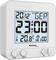 Digital watch with date display: '20/12', day of the week 'GER', time '23:00 PM', temperature '20.8°C', symbols for alarm and signal strength.