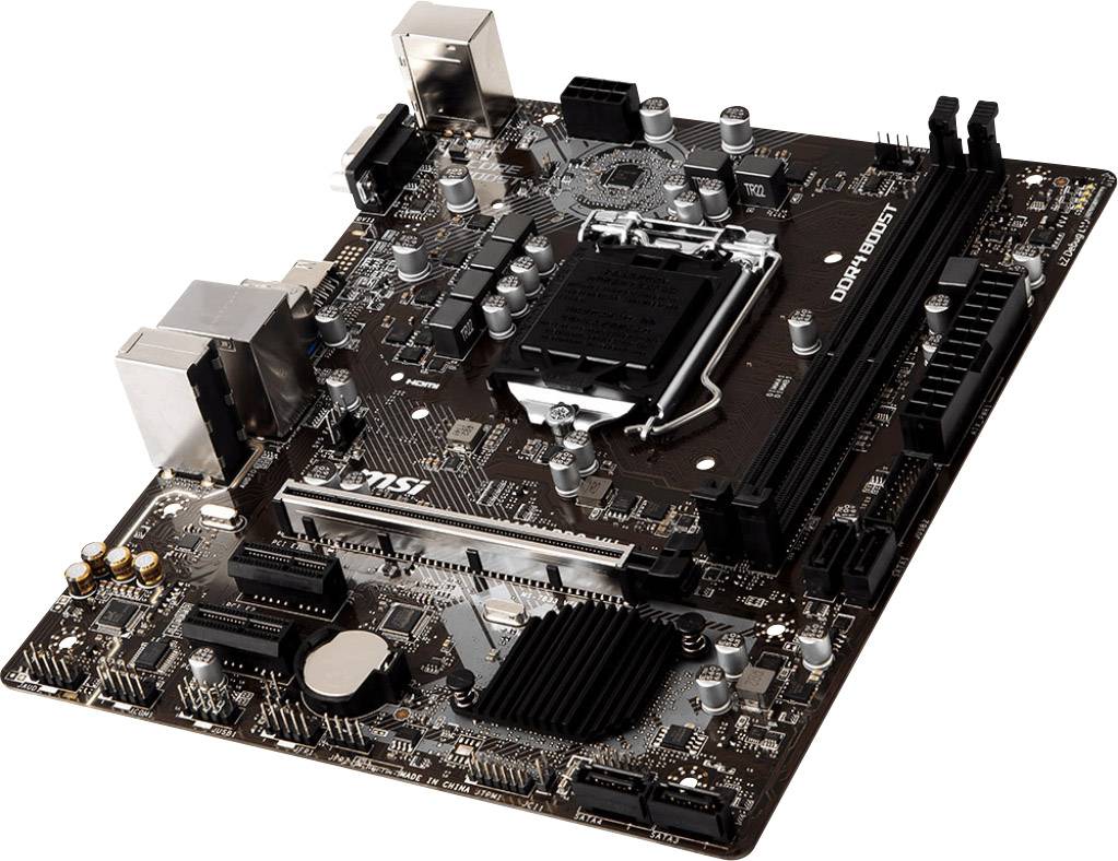 MSI H310M PRO-VH Motherboard PC base Intel® 1151v2 Form factor (details) Micro-ATX Motherboard chipset Intel® H310-2
