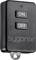 'Remote control with two buttons: ON and OFF. Logo: sygonix. Black casing with loop at the bottom.'