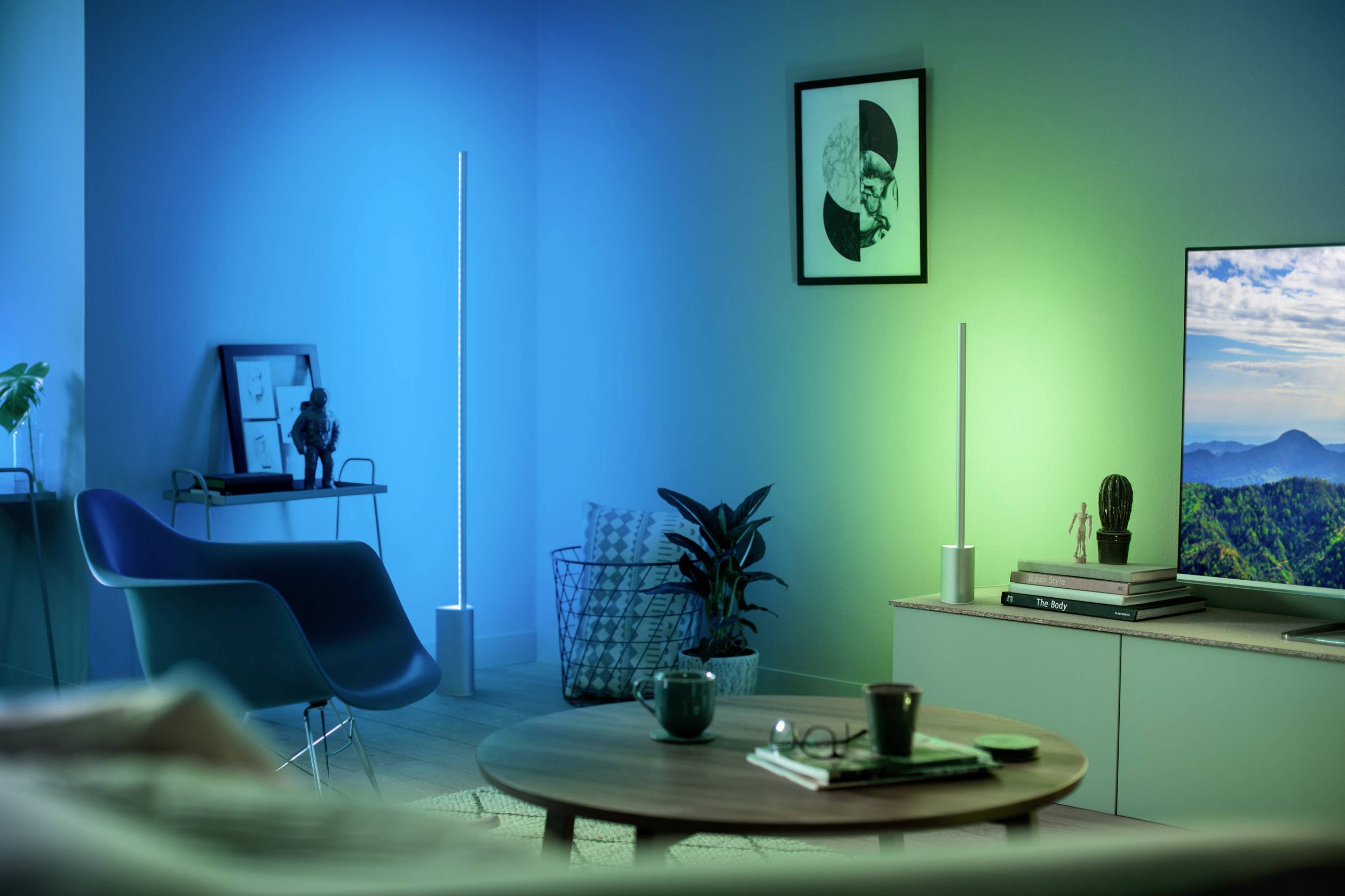 Philips Lighting Hue Led Floor Standing Light Signe Eec A E Built In 32 W Rgbw