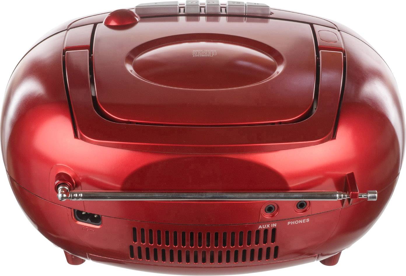 Dual P 70 Radio CD player FM AUX, CD, Tape Red-1
