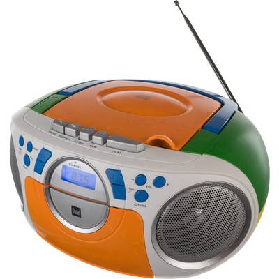 Dual P 70 Radio CD player FM AUX, CD, Tape Multi-coloured-0