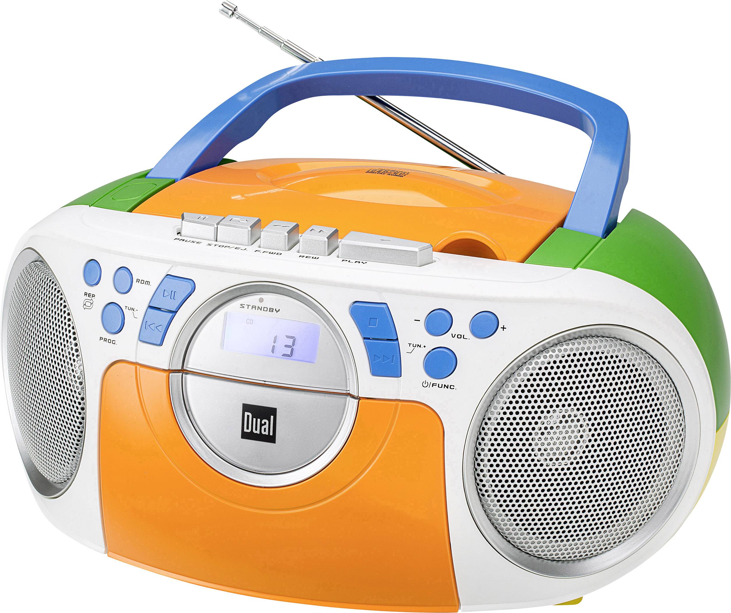 Dual P 70 Radio CD player FM AUX, CD, Tape Multi-coloured | Conrad.com