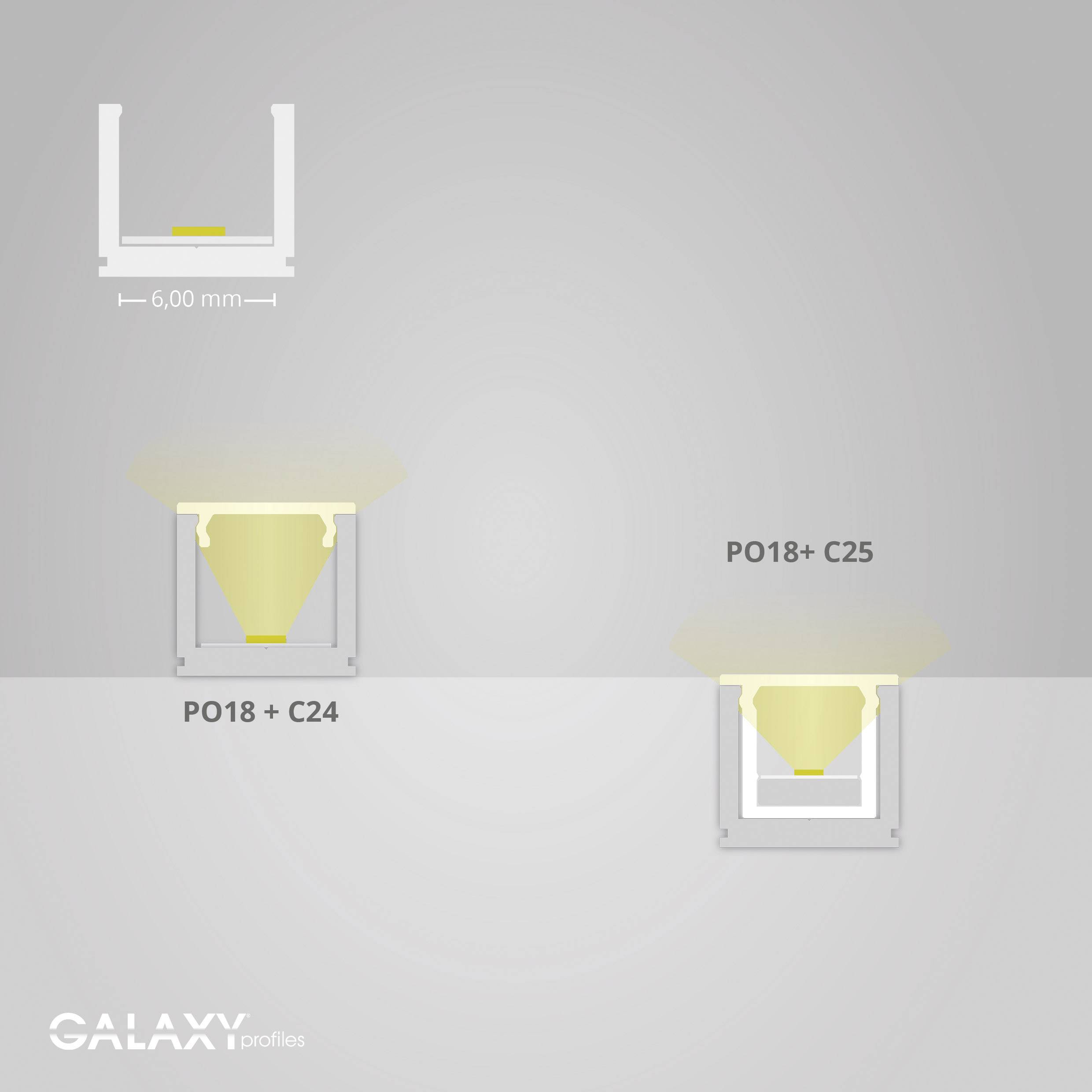 Galaxy Profiles 8101060 U-section rail Aluminium (L x W x H) 2000 x 7 x 8 mm 1 pc(s)-2