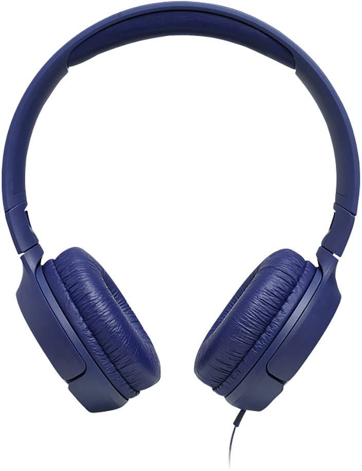 JBL Tune 500 On-ear headphones Corded (1075100) Blue Foldable, Headset-7