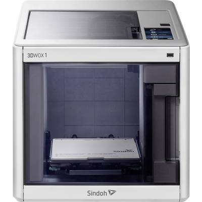Sindoh 3DWOX 1 3D printer 5 colour touchscreen, Built-in camera, Bendable hotbed tray, incl. software