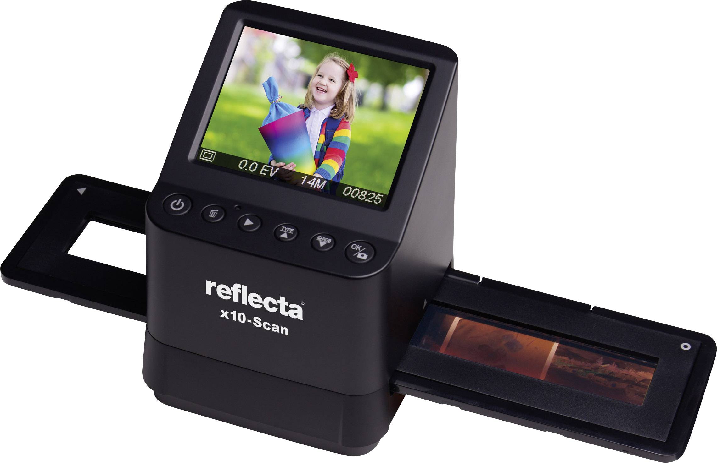 Reflecta x10-Scan Negative scanner MP PC-free digitizing, Display, Memory card slot, TV out | Conrad.com