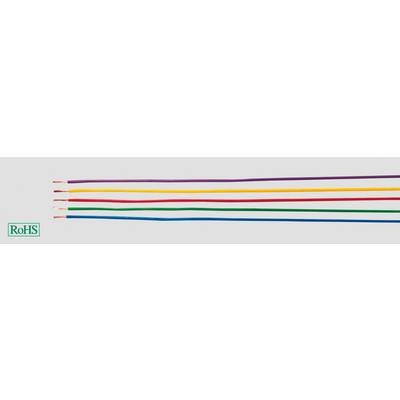 Five colourful isolated wires lying side by side with RoHS logo in the bottom left.