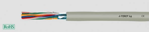 HELU 33004 Telecom cable J-Y(ST)Y 5 x 2 x 0.6 mm + 0 2 x 0.6 mm Grey 100 m