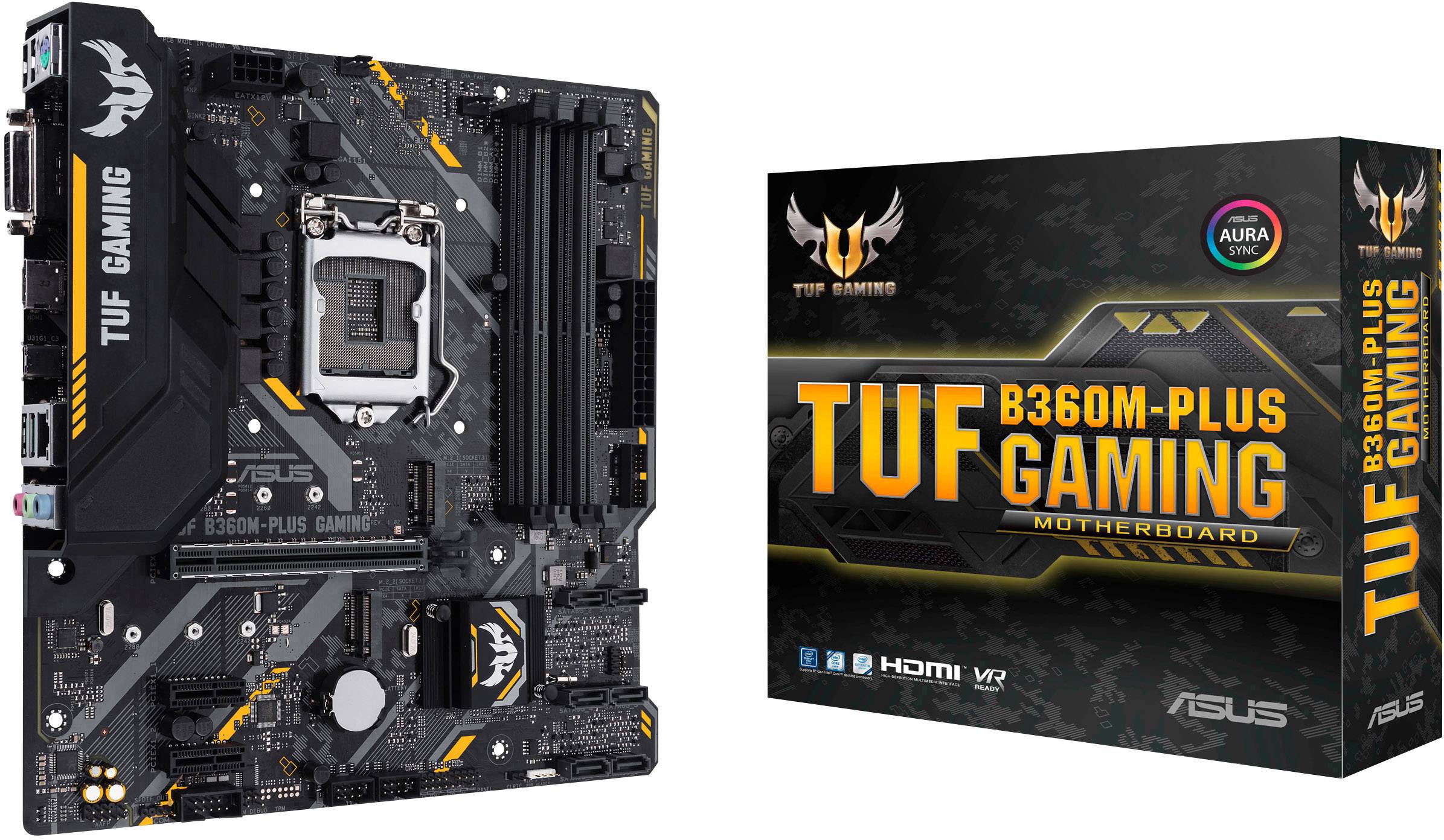 Asus TUF B360M-PLUS GAMING Motherboard PC base Intel® 1151v2 Form factor Micro-ATX Motherboard chipset Intel® B360