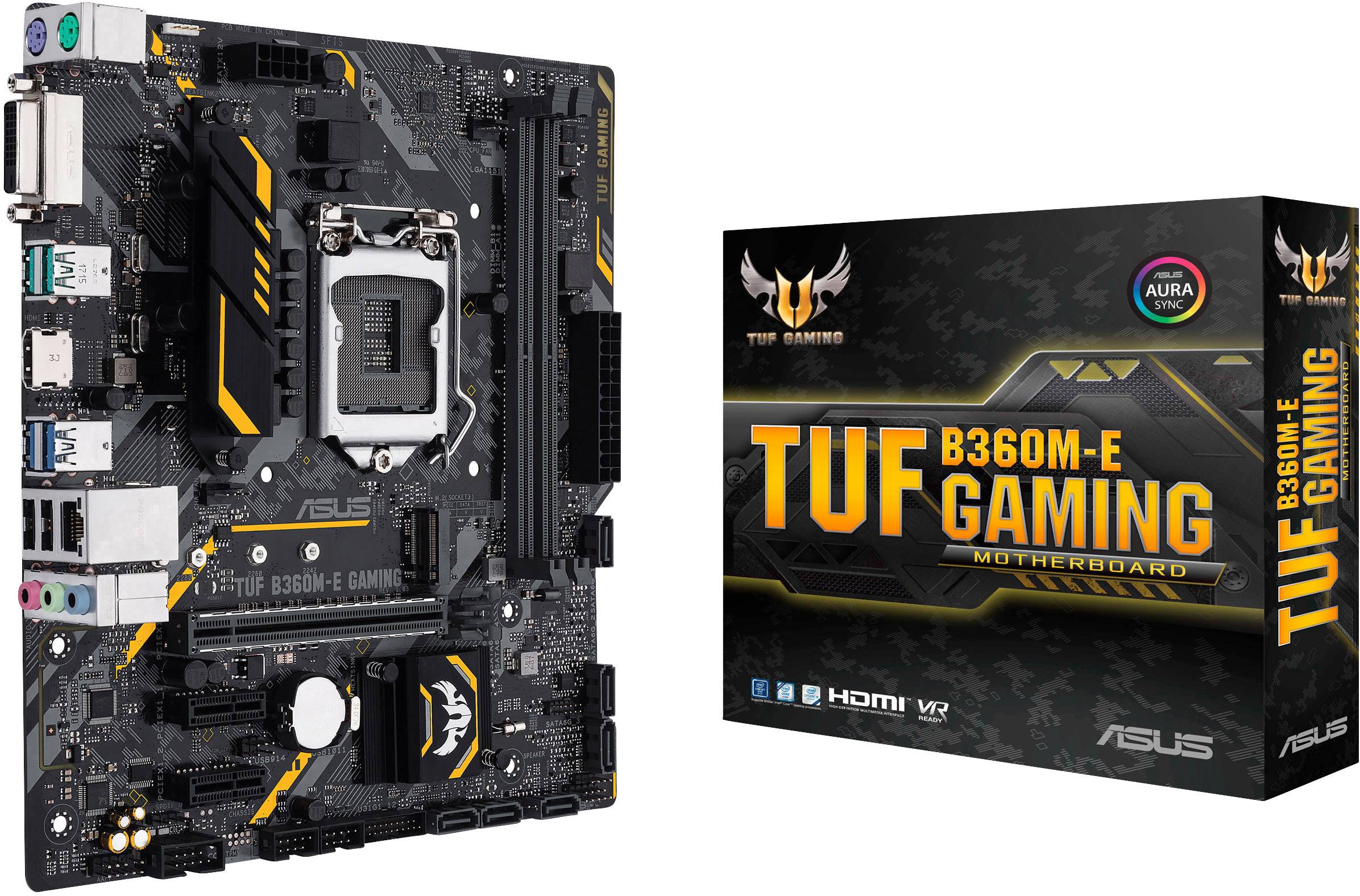 Asus TUF B360M-E GAMING Motherboard PC base Intel® 1151v2 Form factor Micro-ATX Motherboard chipset Intel® B360