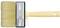 Flat paintbrush with light-coloured bristle head and cream-coloured handle, size 30 x 100 mm, suitable for broad-stroke painting.