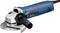A blue Bosch angle grinder with a silver guard and a black handle. Model 'GWS 1000 Professional'.
