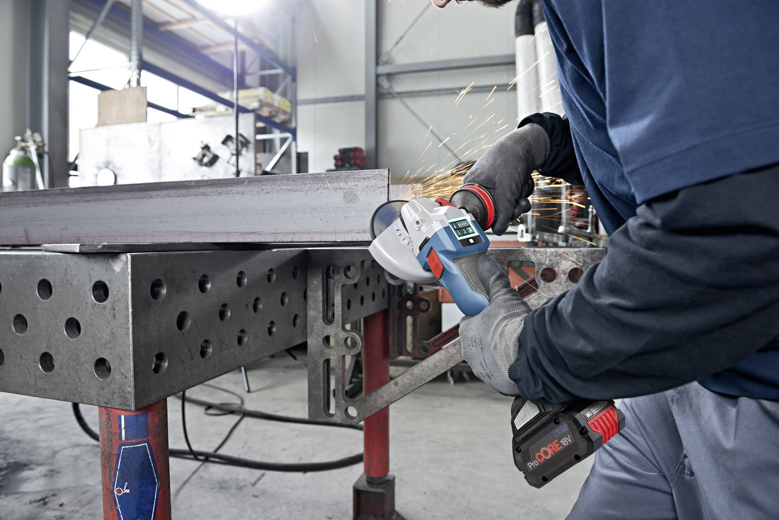 Bosch Professional GWS 18V-10 SC 06019G340H Cordless angle grinder 125 mm incl. spare battery, incl. case 18 V 8 Ah-5