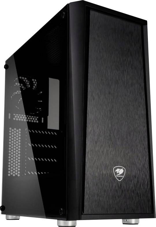 Cougar Mx340 Midi Tower Pc Casing Game Console Casing Black Built In Fan Window Dust Filter Conrad Com