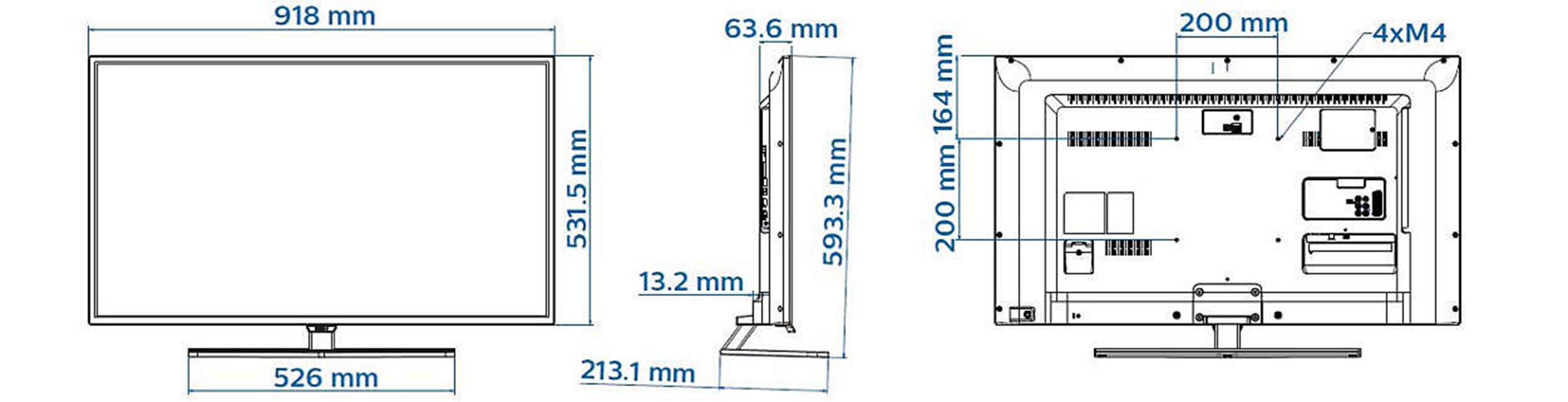 Philips 40hfl5011t Hotel Tv 102 Cm 40 Eec A A E