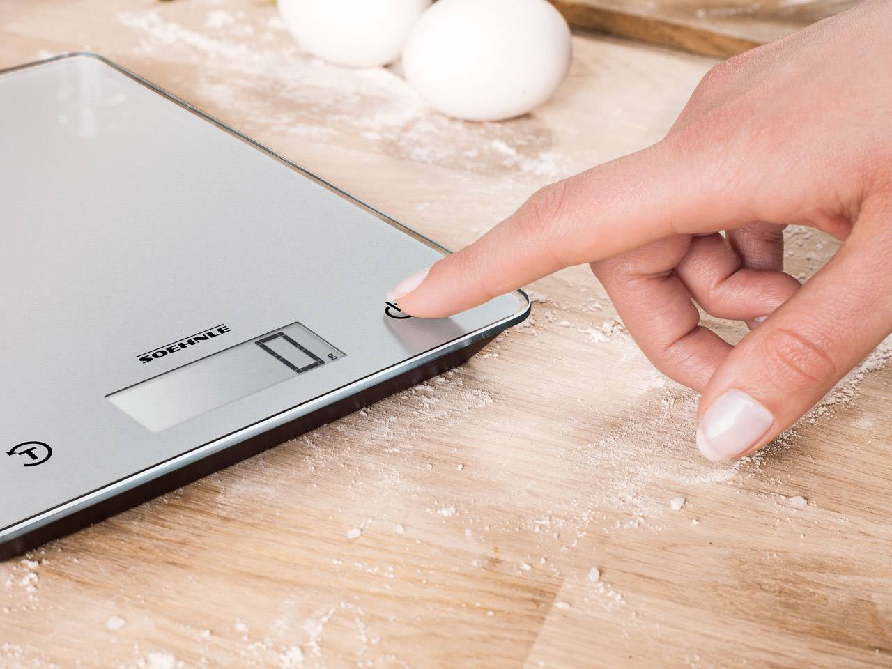 Soehnle KWD Page Comfort 100 Digital kitchen scales Weight range=5 kg Grey 210 x 160 x 18-10