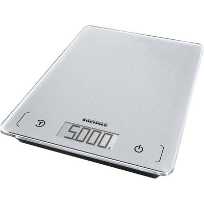 Soehnle KWD Page Comfort 100 Digital kitchen scales Weight range=5 kg Grey 210 x 160 x 18-0