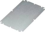 Mounting plate (housing), mounting plate, 160 x 360 x 1.5 mm, steel, galvanized, silver