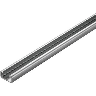 Metal U-section beam, silver-coloured, in a diagonal view, showing the straight length and U-shaped structure of the beam.