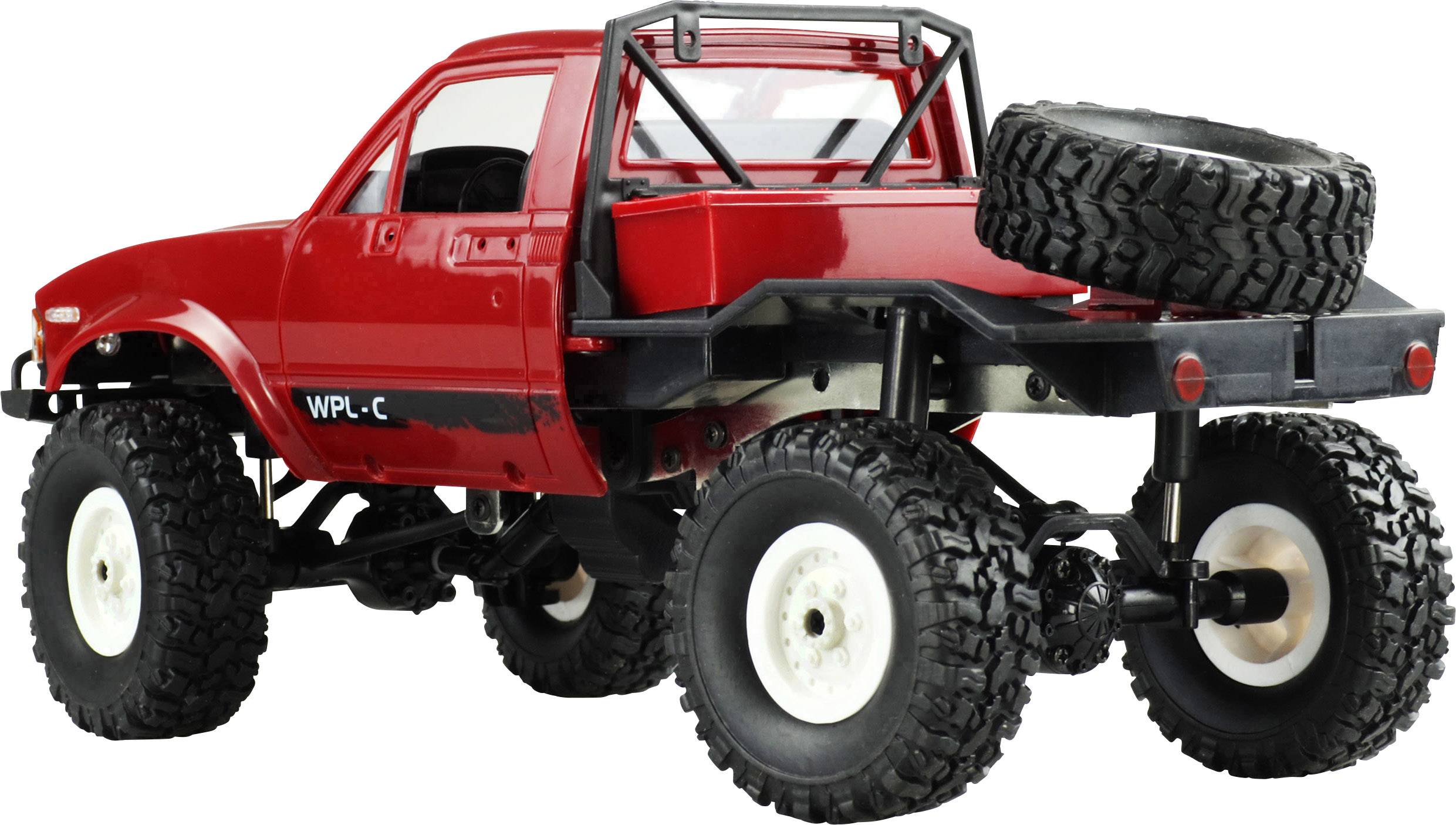 Amewi Pick-Up Truck Red Brushed 1:16 RC model car Electric ATV 4WD RtR 2,4 GHz Incl. battery and charging cable-3