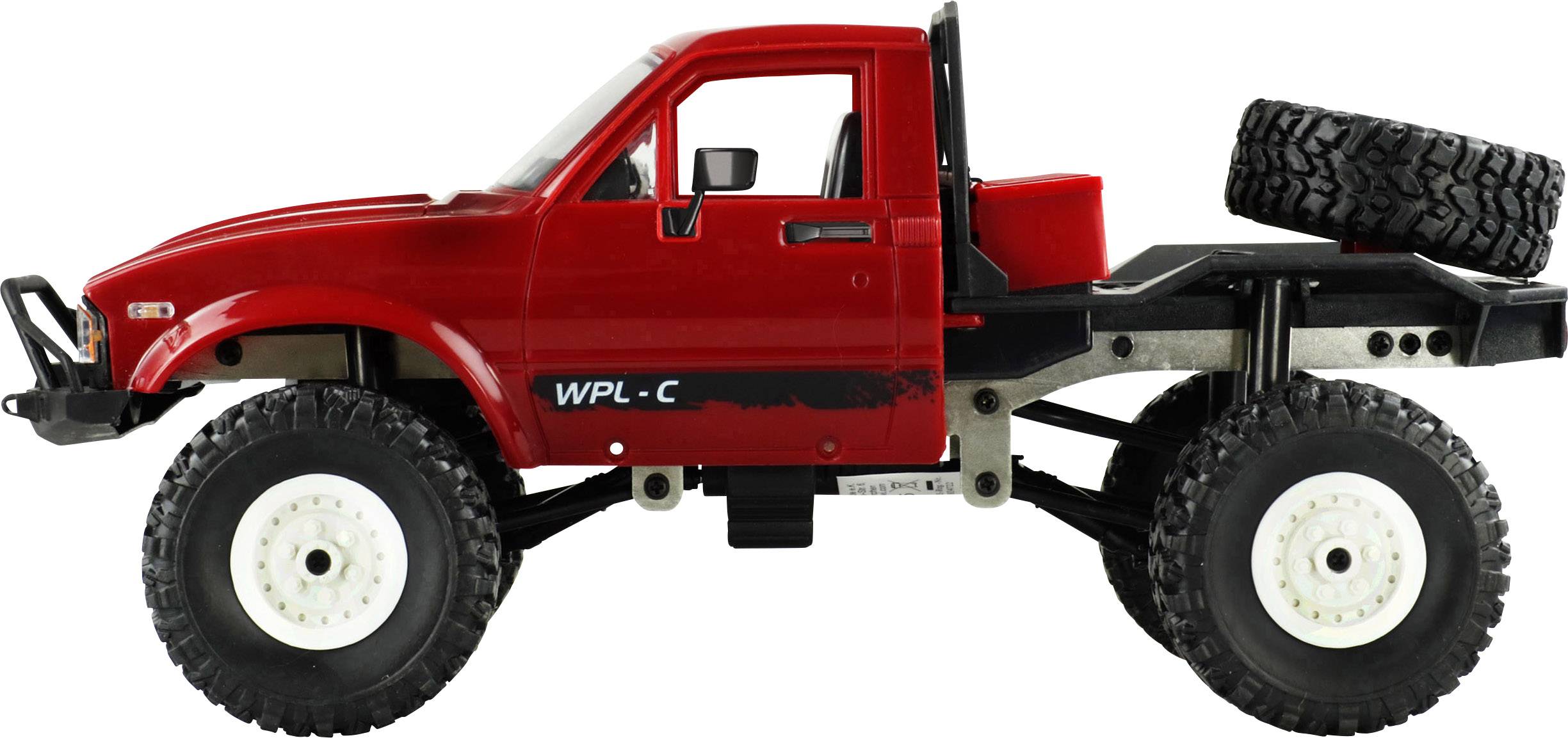 Amewi Pick-Up Truck Red Brushed 1:16 RC model car Electric ATV 4WD RtR 2,4 GHz Incl. battery and charging cable-4