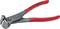 Pliers with red handles on a white background, suitable for professional cutting work.