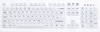 Active Key AK-C8100F Medical Key Radio Antibacterial keyboard German, QWERTZ White Silicone cover, Suitable for DGHM/VAH sanitizing