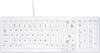 Active Key AK-C7000F Medical Key Radio Antibacterial keyboard German, QWERTZ White Silicone cover, Suitable for DGHM/VAH sanitizing