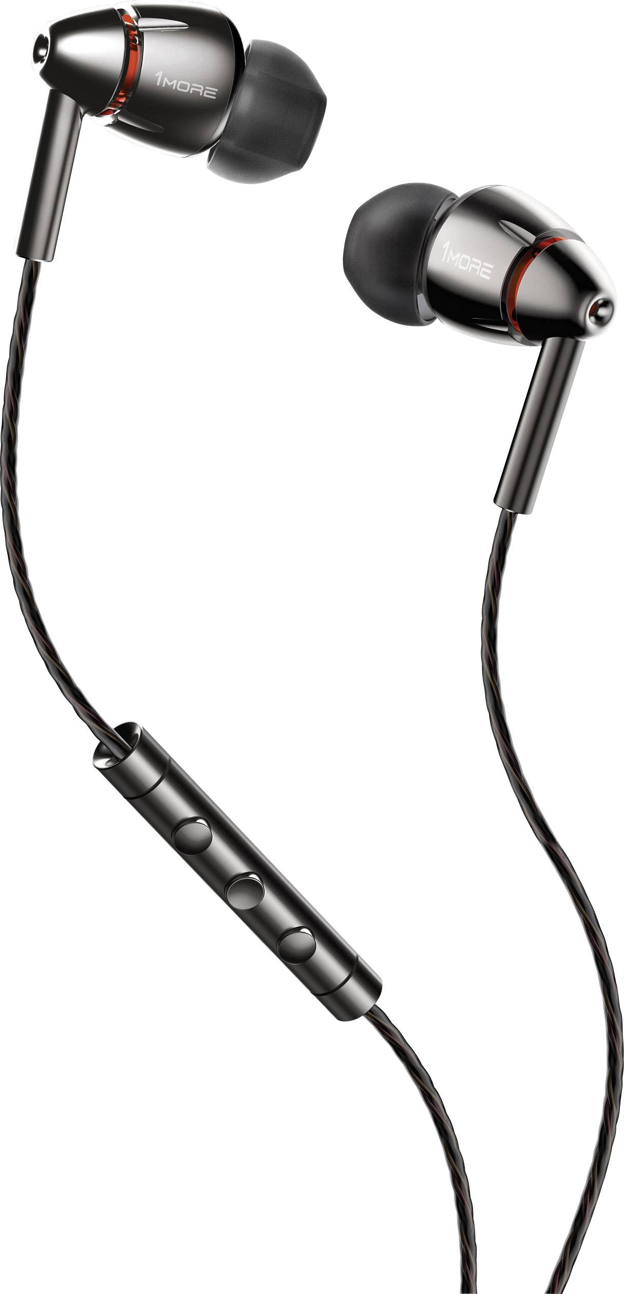 1more E1010 Quad Driver Hi-Fi In-ear Headset, Volume control Black