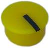 PSP C100-11 Cover Yellow, Black Suitable for 10 mm rotary knob 1 pc(s)